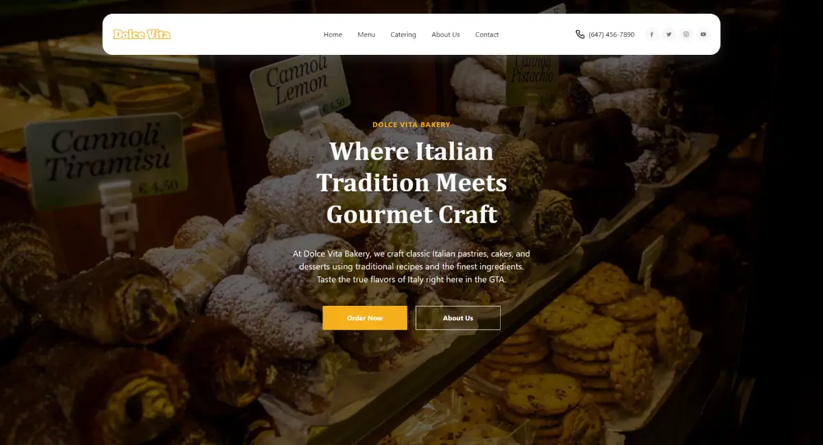 restaurant website