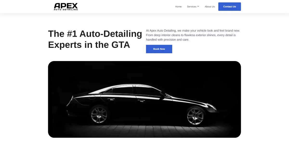 auto-detailing website