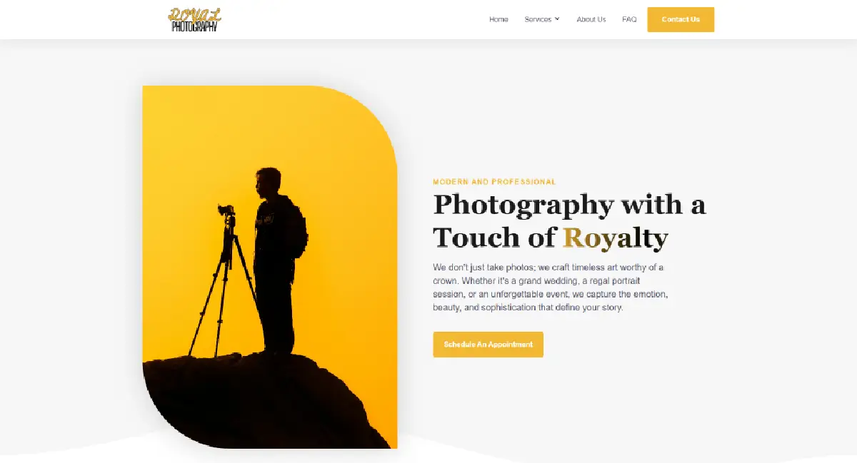 photography website